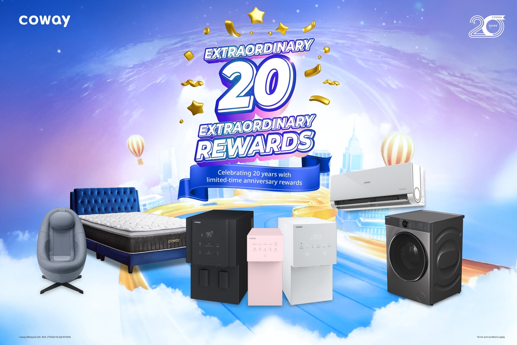 Coway - Extraordinary 20 Anniversary Rewards